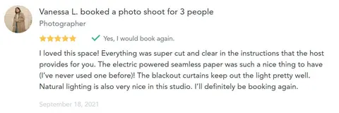 photo studio for rent